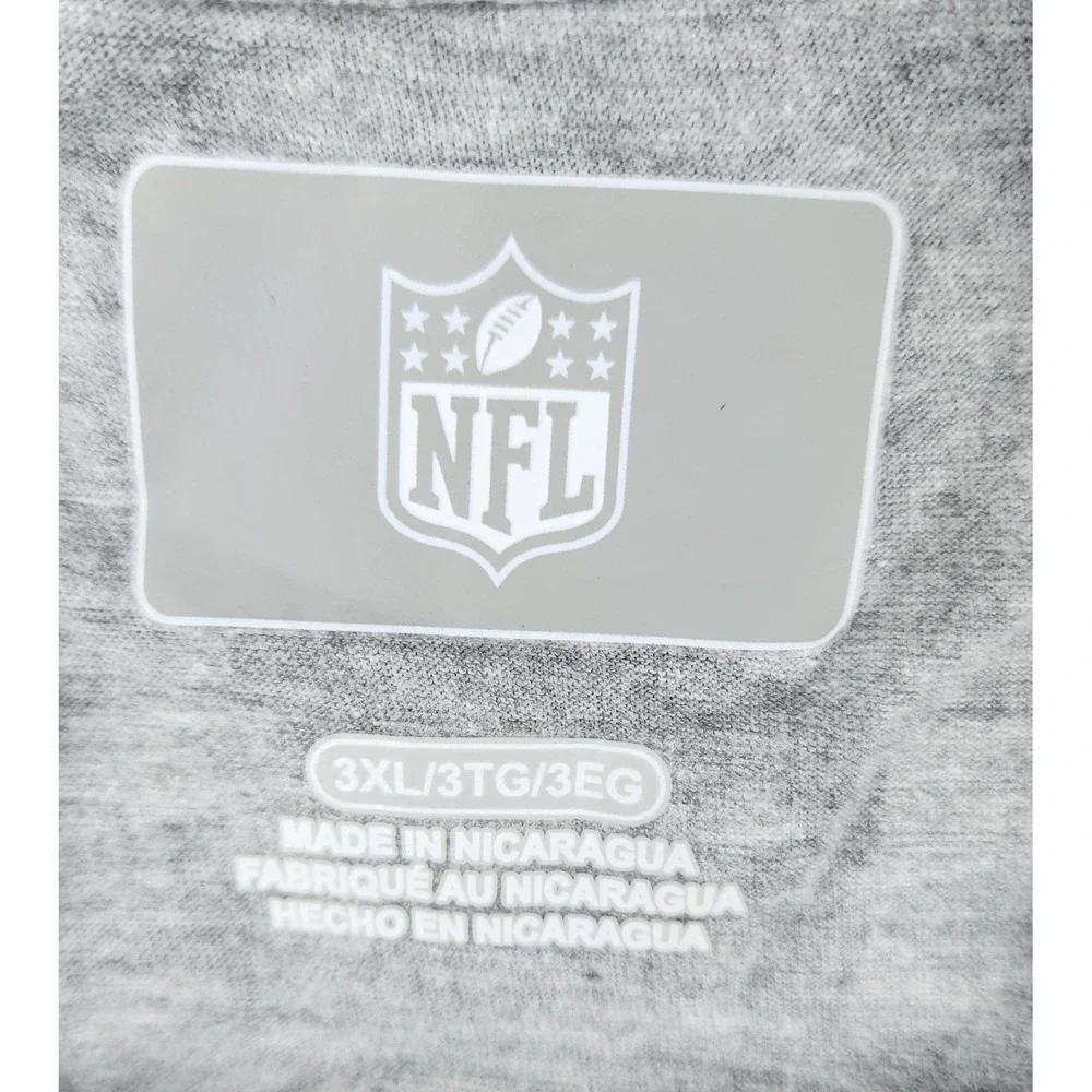 NFL Los Angeles Rams T-Shirt 3XL‎ Long Sleeve Gray Football Graphic Tee - Picture 7 of 8
